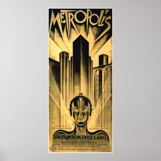 Fritz Lang Metropolis Poster (Framsidan)