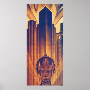 Fritz Lang METROPOS 1927 Science fiction Film VI Poster