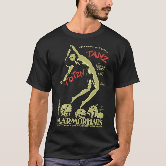 Fritz Lang - The Dance of Death (Totentanz) Classi T Shirt (Framsida)