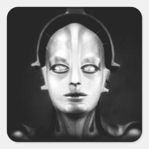 Fritz Lang's Maschinenmensch Fyrkantigt Klistermärke