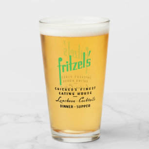 Fritzels Restaurant, State & Sjö, Chicago, IL Glaskopp