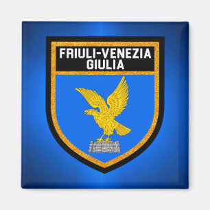 Friuli-Venezia Giulia flagga Magnet