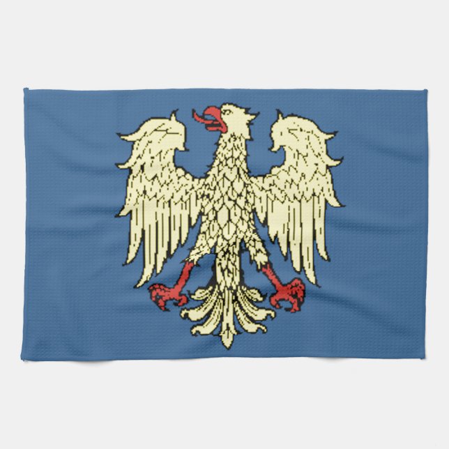 Friuli-Venezia Giulia (italien) flagga Kökshandduk (Horisontell)