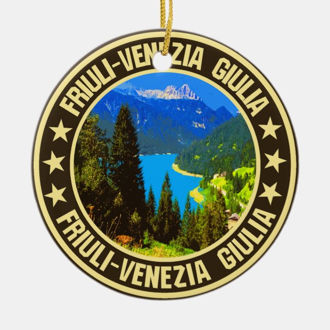 Friuli-Venezia Giulia Julgransprydnad Keramik (Framsidan)