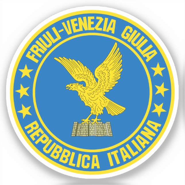 Friuli-Venezia Giulia Klistermärken (Framsida)