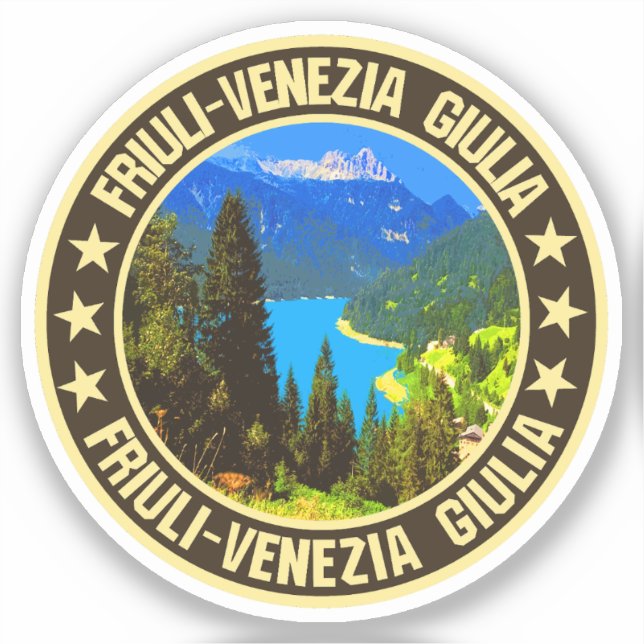 Friuli-Venezia Giulia Klistermärken (Framsida)