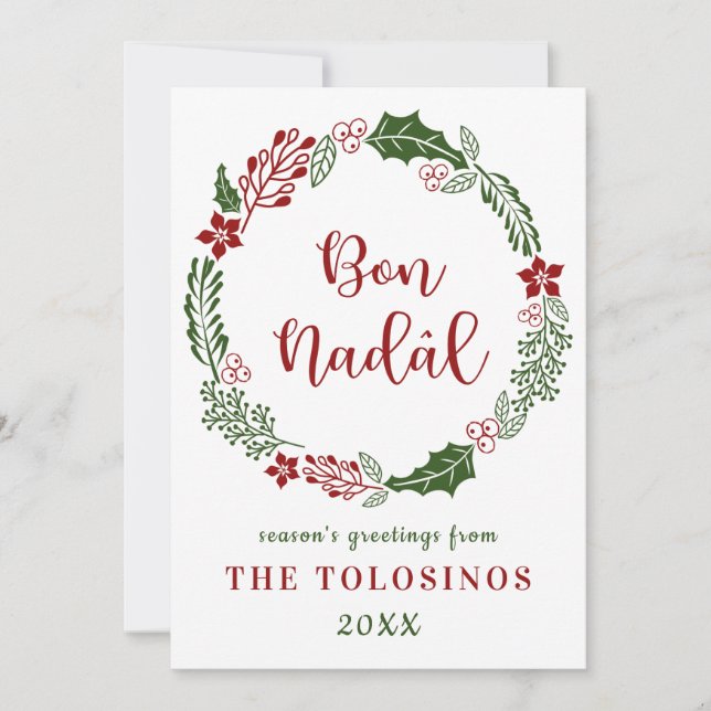 Friulisk God Jul, Anpassad Julkort (Framsida)