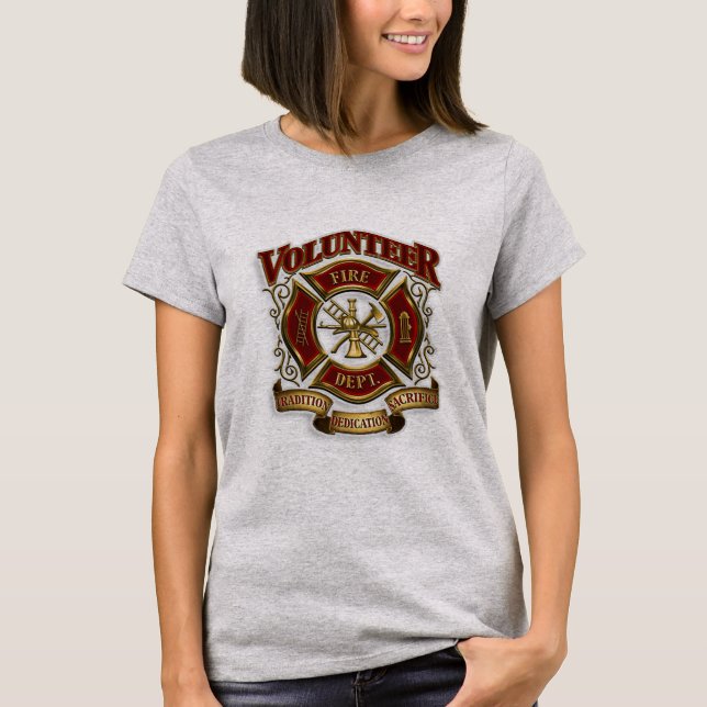 Frivillig brandbekämpning tee shirt (Framsida)