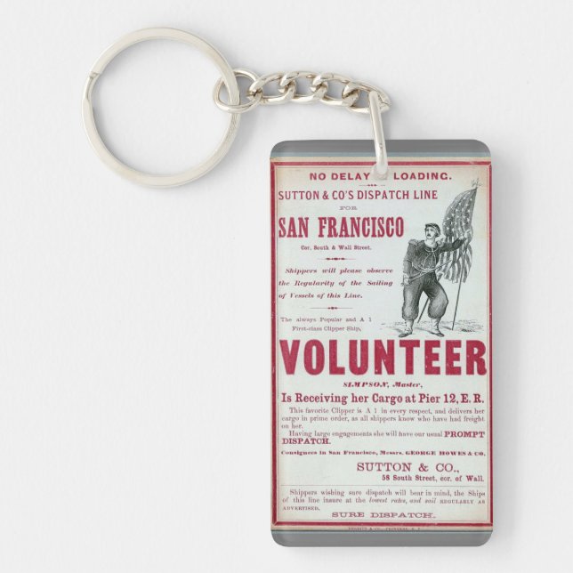 Frivillig Clipper Sailing 1900 Nyckelring (Framsidan)
