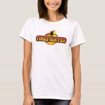 Frivillig Firefighter-kvinnans t-shirt