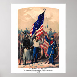 Frivillig försvarsregering mot upprop poster