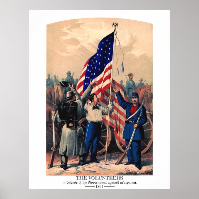 Frivillig försvarsregering mot upprop poster (Framsidan)