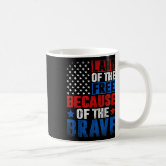 Frivillig mark på grund av Modiga USA flagga Kaffemugg