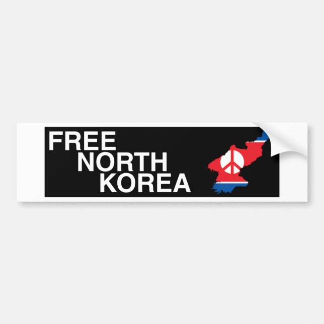 Frivillig nordkoreansk studentsymbol bildekal (Framsidan)