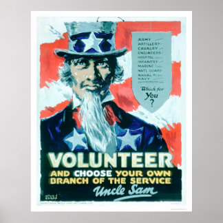 Frivillig och välj Gren (US02082) Poster