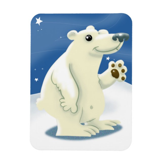 Frivillig Polar Bear Magnet (Vertikal)