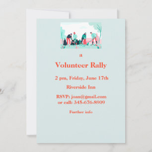 Frivillig rensning Rally Luncheon Inbjudan