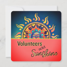 Frivillig Sunshine Flat Card