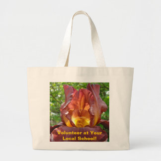 Frivilligarbeta på din lokala skola! Tote Bag-gåvo Jumbo Tygkasse