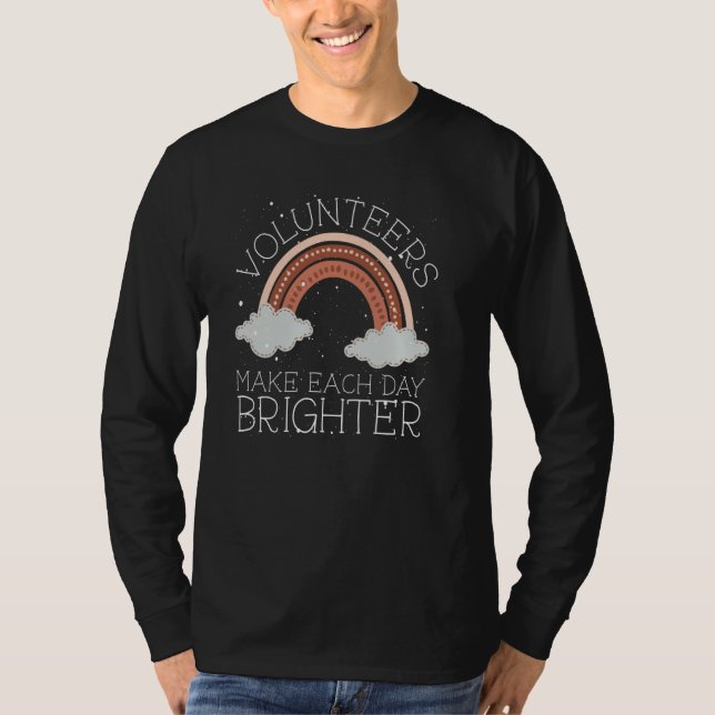 Frivilligarbetare gör varje dag ljusare t shirt (Framsida)