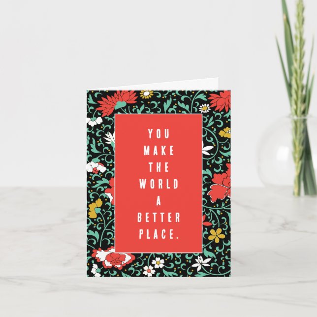 Frivilligarbetare Tack Kort (Framsida)