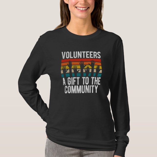 Frivilligarbetare till samhället t shirt (Framsida)