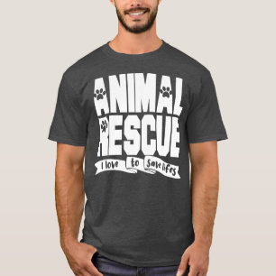 Frivilligbostäder i rädda djuren - Personalen för T Shirt