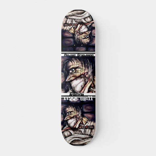 frivillighetskjorta 2, frivillighetskjorta 2, old school skateboard bräda 21,6 cm (Framsida)