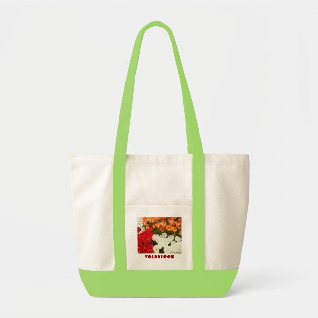 Frivilligpresenter Tulpan Blommor Totebags Vår Tygkasse (Framsidan)