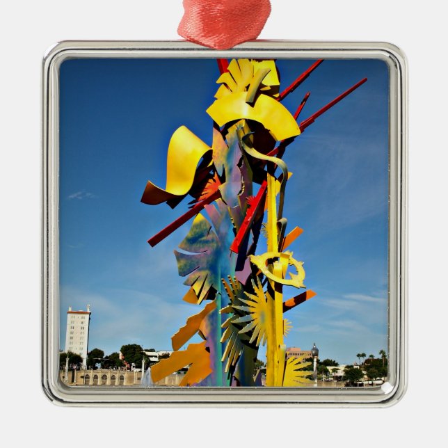 Frivilligstadgan för Sjö Spegel Julgransprydnad Metall (Framsidan)