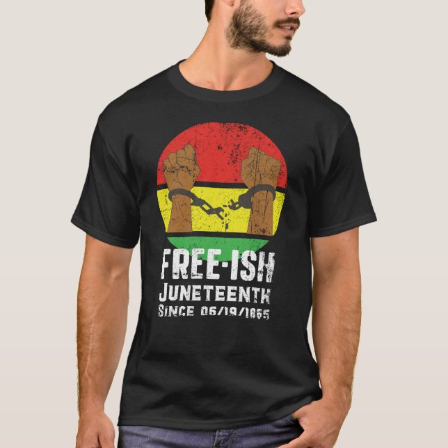 Frivilligt afrikanskt Pride, svart kultur, Juntton T Shirt (Framsida)