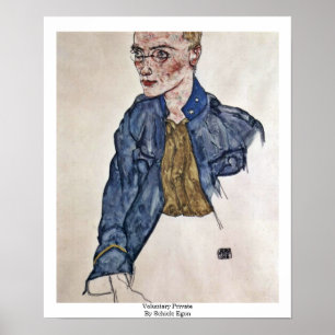 Frivilligt privat av Schiele Egon Poster
