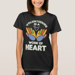 Frivilligt Sjukvårdare Fireman Heart-arbete T Shirt