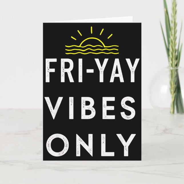 Friyay Helgparty Slutet på veckan  Kort (Framsida)