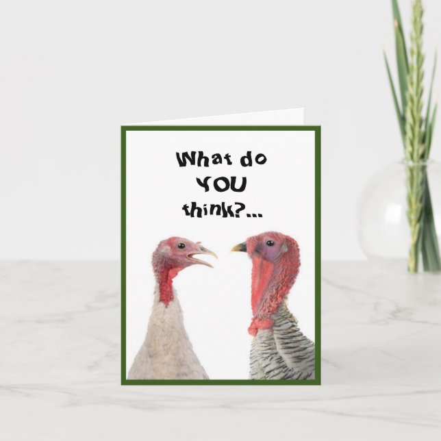 Frizon Turkiet humor Thanksgiving Kort (Framsida)