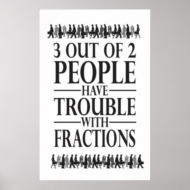 Frktioner - Matematik Poster (Framsidan)