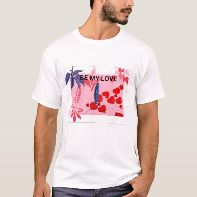 FRO HEN VALENTINESTAG T SHIRT (Framsida)
