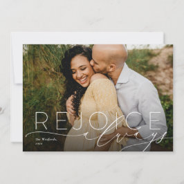 Fro̊jd er alltid religiösa jul fotokort julkort