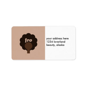 "Fro Sho Adressetikett
