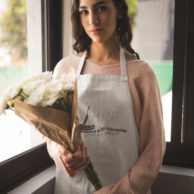 Fröad med Vänskap Chop och chatta Långt Förkläde (Skapare uppladdad)