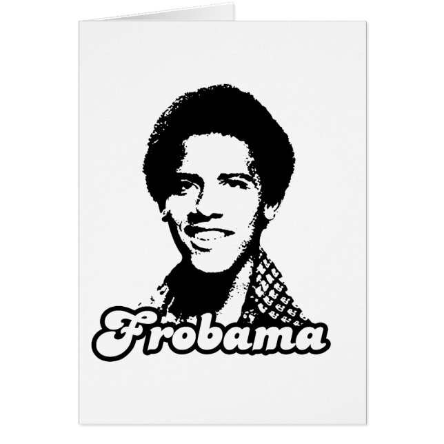 Frobama utrustar hälsningskort (Framsidan)