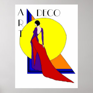 Fröcken bäckar tar en gåaffisch poster