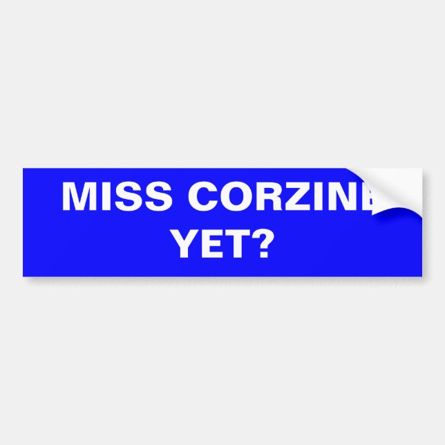 FRÖCKEN CORZINE ÄNNU? BILDEKAL (Framsidan)