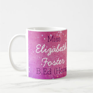 Fröcken (ditt namn) B.Ed (Hons) studentenmugg Kaffemugg