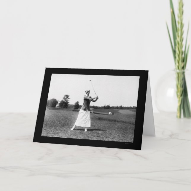 Fröcken E. Pickhardt Leka Golf 1914 Kort (Framsida)