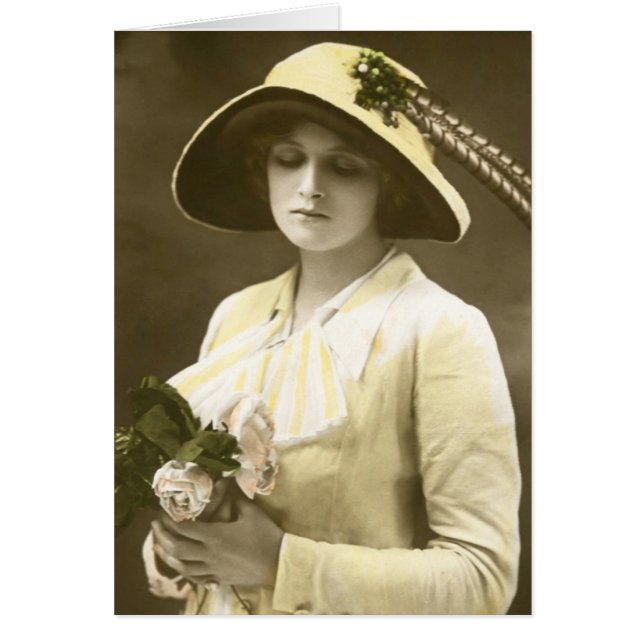 Fröcken Gladys Cooper [1888-1971] Hälsningskort (Framsidan)