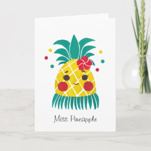 Fröcken hawaiiboananas kort
