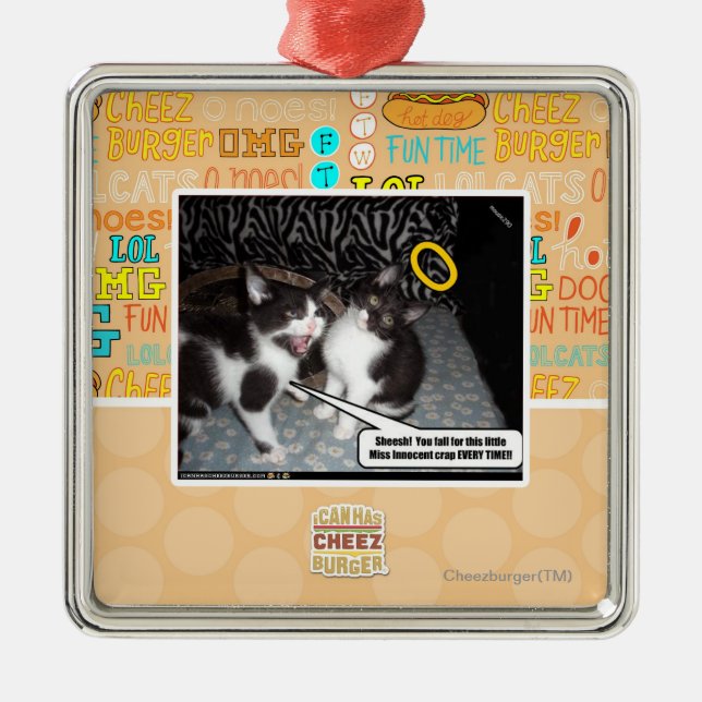 Fröcken oskyldig julgransprydnad metall (Framsidan)