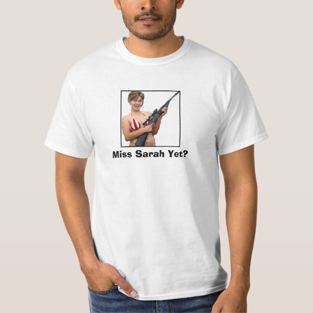 Fröcken Sarah ännu? T-shirt (Framsida)