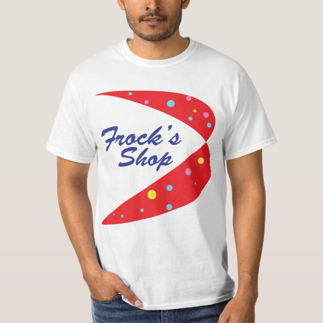 Frock'sen shoppar 50-talstilskjortan t shirt (Framsida)